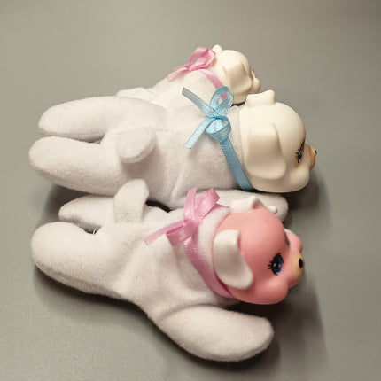 Puppy Surprise White Baby Dogs 3" Mini Plush – Lot of 3 Replacements (Pre-Owned)