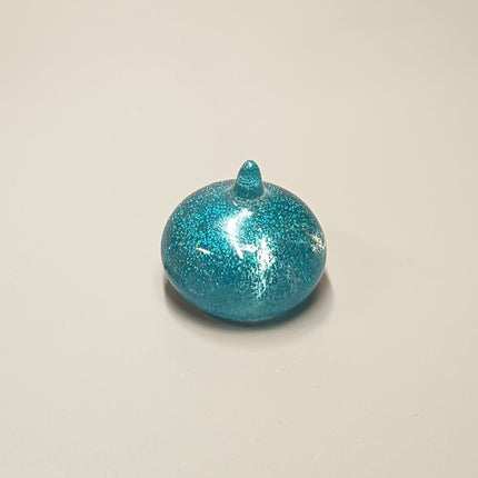 Square Enix Dragon Quest BLUE SLIME GLITTER & BLUE 1" Mini Figure Lot of 2