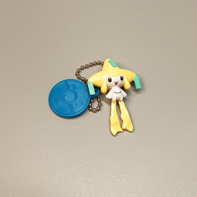 Pokemon Jirachi 2" Mini Figure Keychain Charm – Swing Toy (Bandai, Rare, Pre-Owned)