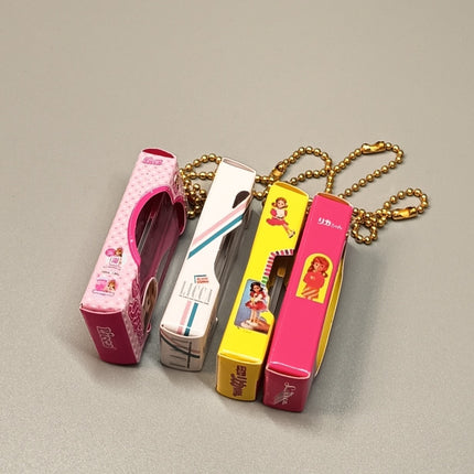 Miniature Licca-chan Doll Box Figures 2" Keychain Charms – Lot of 4 (Pre-Owned)