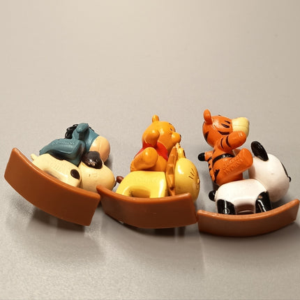 Winnie the Pooh Tigger & Eeyore on Rocking Horse – 1.5" Figures (Pre-Owned)