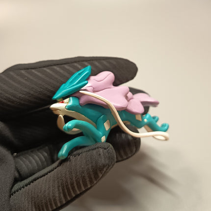Pokemon 1/40 Zukan Suicune 2.5" Mini Figure – Gashapon (TOMY, Pre-Owned)
