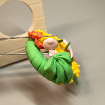 Re-ment Pokemon Wreath Collection Mew 3.5" Mini Figure – Autumn Decor (Pre-Owned)