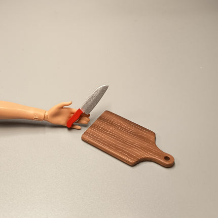 Re-Ment Miniature Cutting Board & Knife – Weekend Camp Series (Pre-Owned)