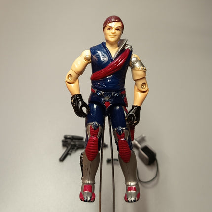 GI Joe 1985 Xamot w Sky Hook & Gun V1 – 3.75" Figure (Hasbro ARAH, Pre-Owned)