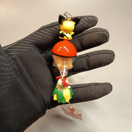 Pokemon Pichu & Bellossom Wind Chime – Hanging Decor (Banpresto, Pre-Owned)