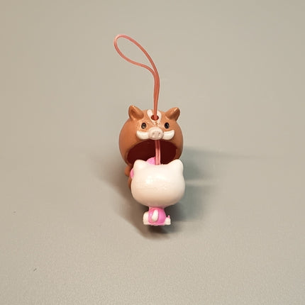 Sanrio Hello Kitty as Boar Pig – Zodiac Mascot Keychain (Pre-Owned)