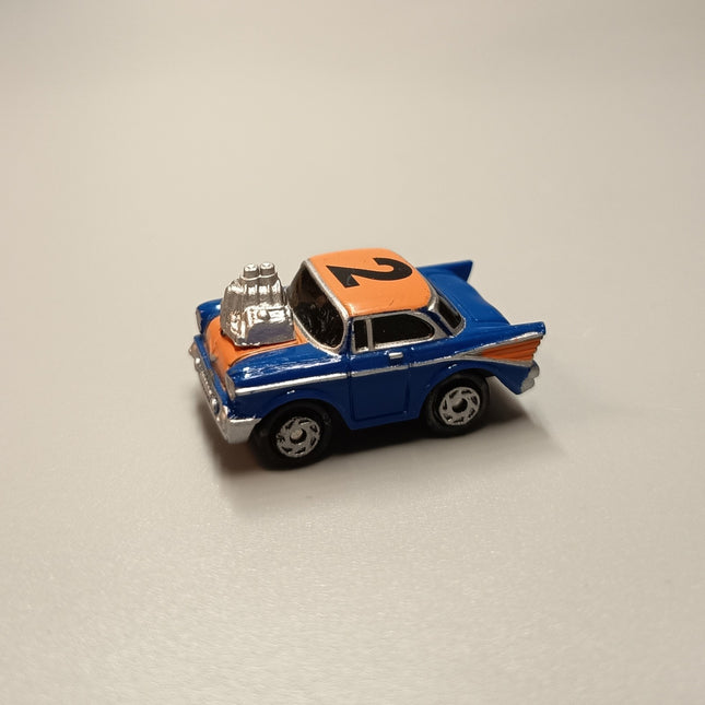 Micro Machines 1992 Turbo Wheels Hot Rod #2 Blue – w Normal Chassis (Rare, Pre-Owned)