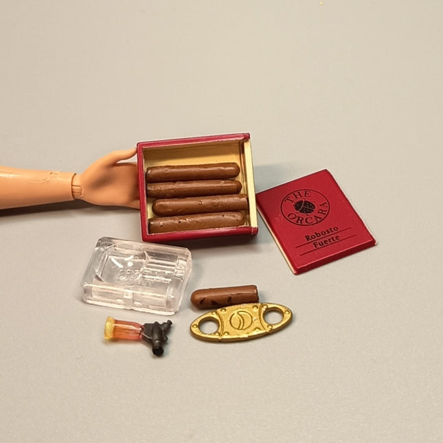 Re-Ment Size Cigar Box & Lighter Miniature – Orcara Style (Pre-Owned)