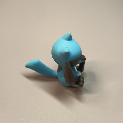 Pokemon Riolu Sleeping 2" Mini Figure – Mascot Toy (Takara Tomy, Pre-Owned)
