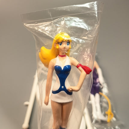 Cutie Honey HONEY KISARAGI Lot of 2 Anime Toy 4" Figure Collectible Bandai 1997