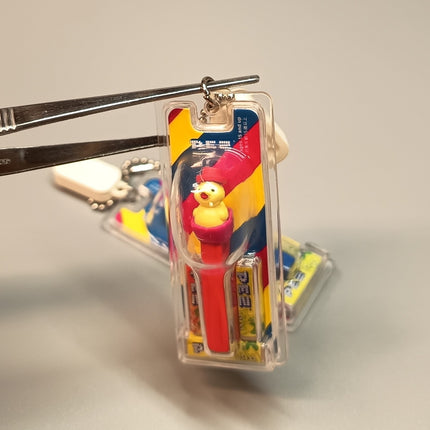 PEZ Dispenser Miniature Chicken – Lot of 2 Keychain Charms (Pre-Owned)