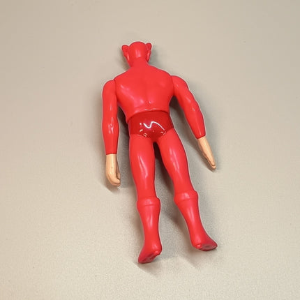TIGER MASK RED DEATH MASK 5" Figure VINYL Wrestling Anime Toy Sofubi 2002 TOMY