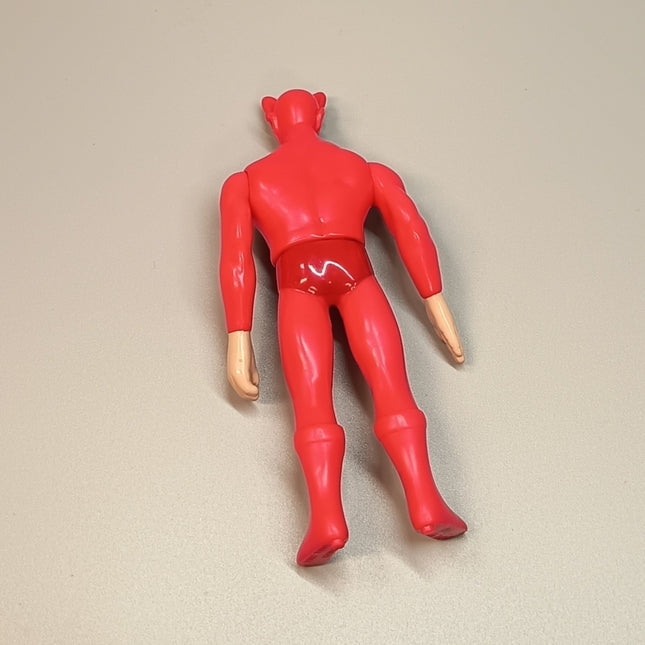 TIGER MASK RED DEATH MASK 5" Figure VINYL Wrestling Anime Toy Sofubi 2002 TOMY