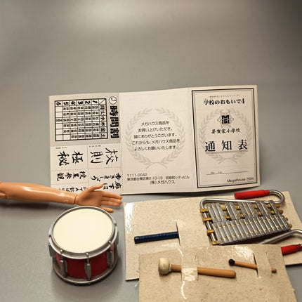 Xylophone & Drum 2" Miniatures – Dollhouse Music Lesson Instruments (Pre-Owned)