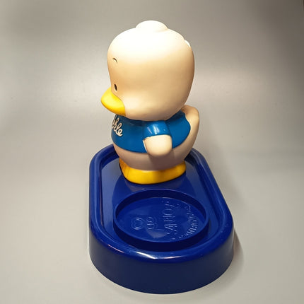 Vintage Sanrio Pekkle Duck Coin Bank – 6" Blue Plastic (90s, Rare) (Pre-Owned)