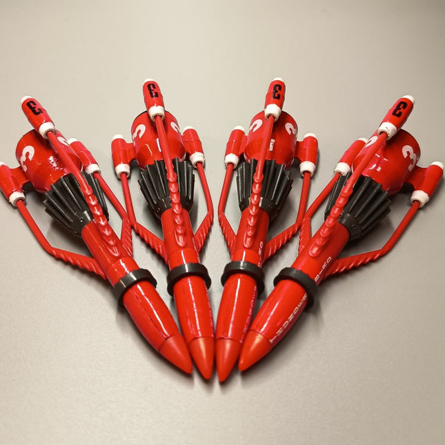 Matchbox THUNDERBIRDS TB3 Red Rocket 4" Figure Diecast Gerry Anderson Lot of 4