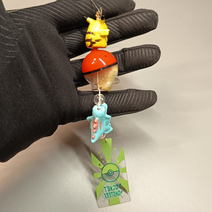 Pokemon Pikachu & Totodile Wind Chime – Hanging Decor (Banpresto, Pre-Owned)