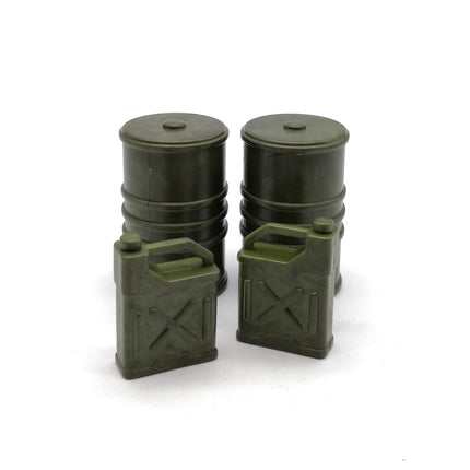 Lot of 4 GREEN GAS JERRY CAN & BARREL for 3.75" Action Figure Accessories Parts