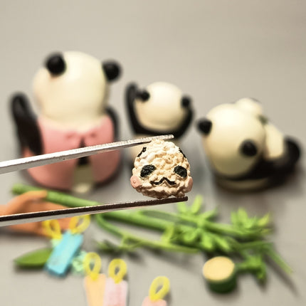 Re-Ment 2007 Panda Kindergarten Baby Panda with Bamboo – Loose Lot (Pre-Owned)