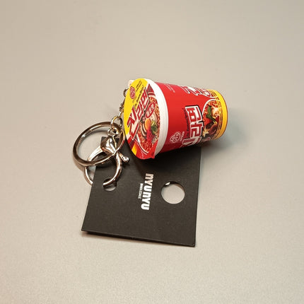Miniature Korean Spicy Cup Noodle – 2" Keychain Keyring (Pre-Owned)