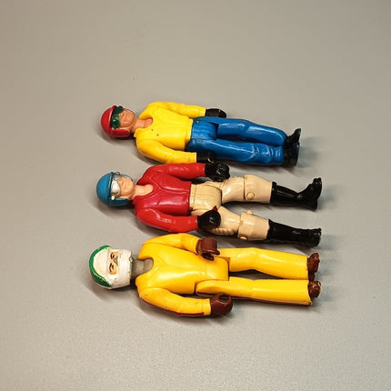 Vintage 70s Adventure People RACE CAR DRIVER Lot of 3 Mini Figure Fisher Price