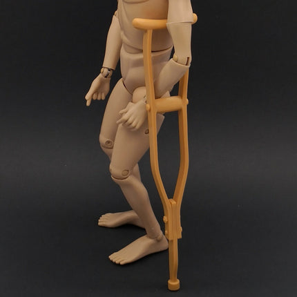 1/6 Scale Brown Crutches – Injured Soldier Accessory for 12" Figure (Pre-Owned)
