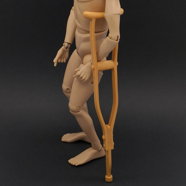 1/6 Scale Brown Crutches – Injured Soldier Accessory for 12" Figure (Pre-Owned)