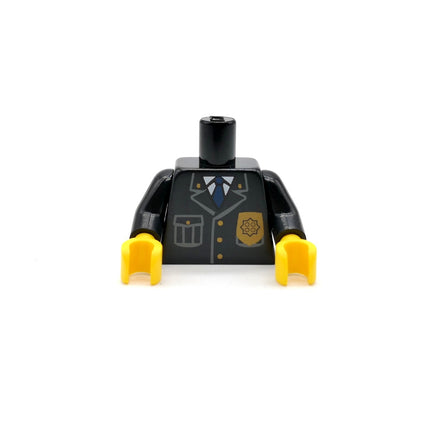LEGO City Police Officer Torso – Gold Badge Yellow Hand cty0067 (Pre-Owned)