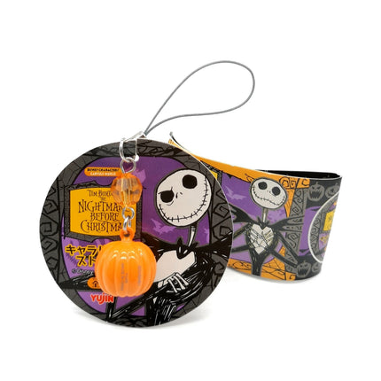 Disney Nightmare Before Christmas Pumpkin King – 1/2" Bell Keychain (Yujin, Pre-Owned)