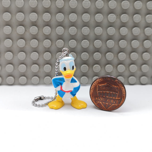 Pre-owned Disney Donald Duck kimono version 1 inch mini figure keychain charm for bags or dollhouse.
