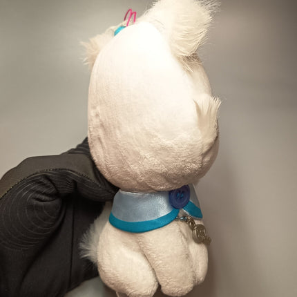 Sanrio Charmmy Kitty with Blue Polkadot Bow – 6" Plush (2005) (Pre-Owned)