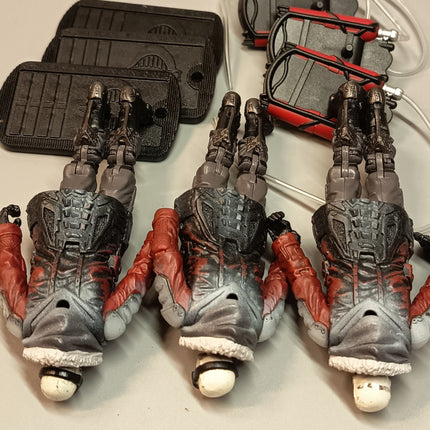 GI Joe Arctic Destro V26 Black Eyes & Cobra Vest – 4" Figure Lot of 3 (2010, Rare, Pre-Owned)
