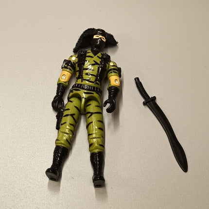 GI Joe 1991 Ninja Force Nunchuk V1 – 3.75" Action Figure (Hasbro ARAH, Pre-Owned)