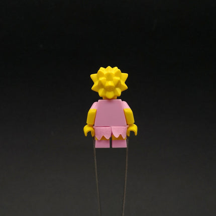 LEGO The Simpsons Lisa Minifig – Pink Outfit Figure No Stand sim030 (Pre-Owned)