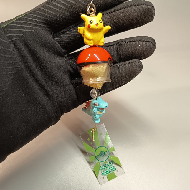 Pokemon Pikachu & Totodile Wind Chime – Hanging Decor (Banpresto, Pre-Owned)