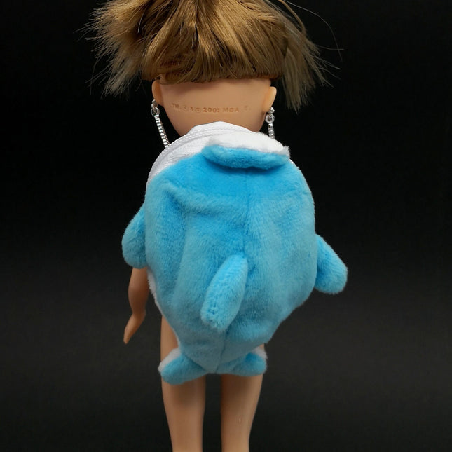 Blue Plush Dolphin Backpack Bag – Bratz Doll Fashion Accessory (Pre-Owned)