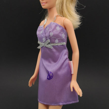 Purple Lace Pajama Dress – 11" Doll Fashion (Pre-Owned)