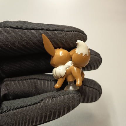 Pokemon Eevee 1.5" Mini Figure – Suction Cup Mascot (Korea, Pre-Owned)