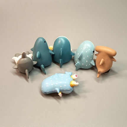 Mofusand Cat in Shark Costume 2" Mini Figures – Lot of 5 (Pre-Owned)