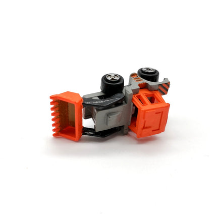 Micro Machines Tractor w Shovel Orange – Galoob Construction Car (Vintage, Pre-Owned)
