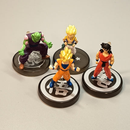 Dragon Ball SON GOKU YUMCHA PICCOLO Mini Figure Lot of 4 Full Color Toy Bandai