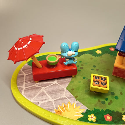 Pokemon Fletchling Froakie Food Stand Mini Figure Playset – Pita Poke Japan (Pre-Owned)