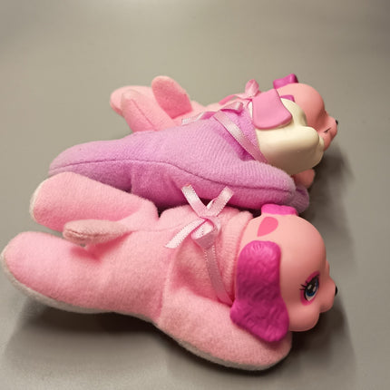 Puppy Surprise Pink Baby Dogs 3.5" Mini Plush – Lot of 3 (Pre-Owned)