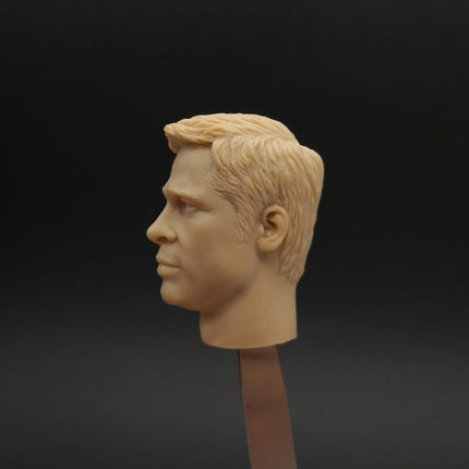 1/6 Scale Male Unpainted Head Sculpt – Brad Pitt Model (Pre-Owned)