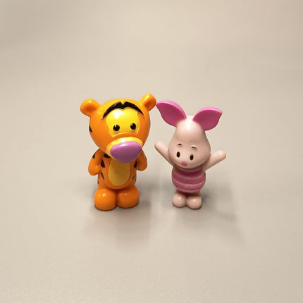 Winnie the Pooh Tigger & Piglet – 1.75" Cake Topper Figures (Pre-Owned)