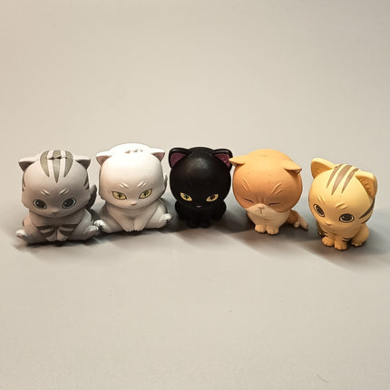 Kitty Cat Clips Lot of 5 – 1.5" Mini Figures Dollhouse & Stationery (Pre-Owned)