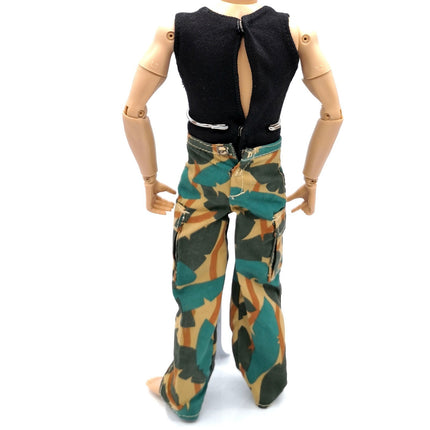 1/6 Scale Male Casual Black Tank Top & Green Camo Pants – for 12" Figure (Pre-Owned)