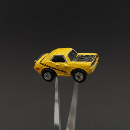 Vintage Micro Machines 1971 Plymouth Barracuda – 1986 Galoob Yellow Black Stripe (Pre-Owned)