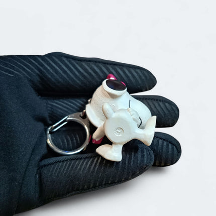 Peanuts Snoopy Sister Belle – 1.75" Keychain Charm (Schleich Germany, Pre-Owned)